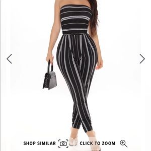 Alexandra Jumpsuit - Black/White